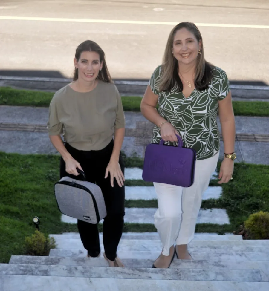 Patrícia Mendonça e Andressa Lopes, equipe da Luz do Laser Salvador